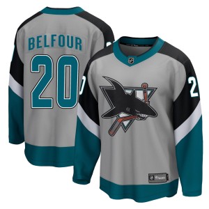 Youth San Jose Sharks Ed Belfour Fanatics Branded Breakaway 2020/21 Special Edition Jersey - Gray