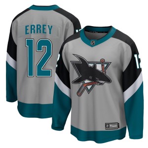Youth San Jose Sharks Bob Errey Fanatics Branded Breakaway 2020/21 Special Edition Jersey - Gray