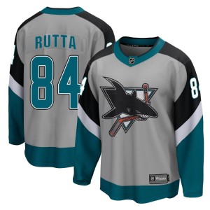 Youth San Jose Sharks Jan Rutta Fanatics Branded Breakaway 2020/21 Special Edition Jersey - Gray
