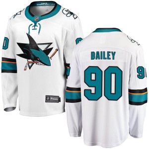 Men's San Jose Sharks Justin Bailey Fanatics Branded Breakaway Away Jersey - White