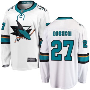 Men's San Jose Sharks Joonas Donskoi Fanatics Branded Breakaway Away Jersey - White