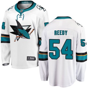 Men's San Jose Sharks Scott Reedy Fanatics Branded Breakaway Away Jersey - White