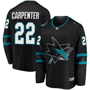 Youth San Jose Sharks Ryan Carpenter Fanatics Branded Breakaway Alternate Jersey - Black