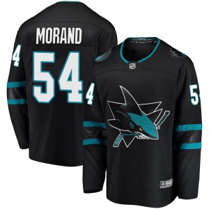 Youth San Jose Sharks Antoine Morand Fanatics Branded Breakaway Alternate Jersey - Black