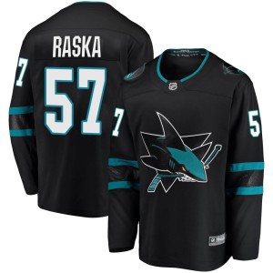 Youth San Jose Sharks Adam Raska Fanatics Branded Breakaway Alternate Jersey - Black