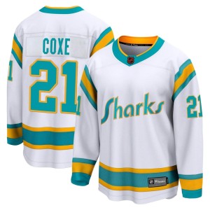 Men's San Jose Sharks Craig Coxe Fanatics Branded Breakaway Special Edition 2.0 Jersey - White