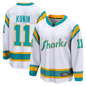 Men's San Jose Sharks Luke Kunin Fanatics Branded Breakaway Special Edition 2.0 Jersey - White