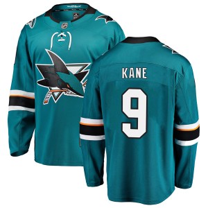 Men's San Jose Sharks Evander Kane Fanatics Branded Breakaway Home Jersey - Teal