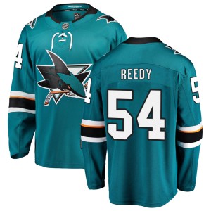 Men's San Jose Sharks Scott Reedy Fanatics Branded Breakaway Home Jersey - Teal