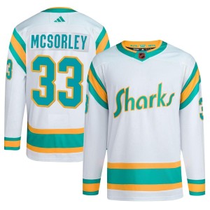 Youth San Jose Sharks Marty Mcsorley Adidas Authentic Reverse Retro 2.0 Jersey - White