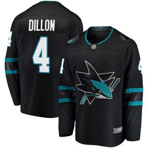 Men's San Jose Sharks Brenden Dillon Fanatics Branded Breakaway Alternate Jersey - Black