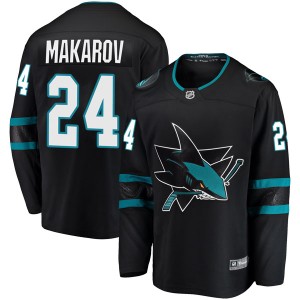 Men's San Jose Sharks Sergei Makarov Fanatics Branded Breakaway Alternate Jersey - Black