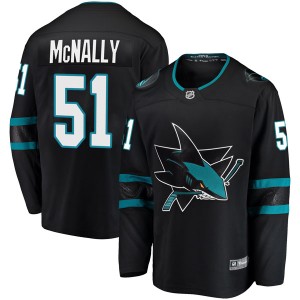 Men's San Jose Sharks Patrick McNally Fanatics Branded Breakaway Alternate Jersey - Black