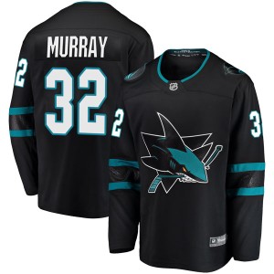 Men's San Jose Sharks Jamie Murray Fanatics Branded Breakaway Alternate Jersey - Black