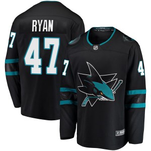 Men's San Jose Sharks Joakim Ryan Fanatics Branded Breakaway Alternate Jersey - Black