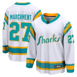 Youth San Jose Sharks Bryan Marchment Fanatics Branded Breakaway Special Edition 2.0 Jersey - White