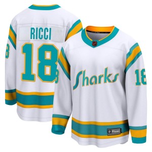 Youth San Jose Sharks Mike Ricci Fanatics Branded Breakaway Special Edition 2.0 Jersey - White