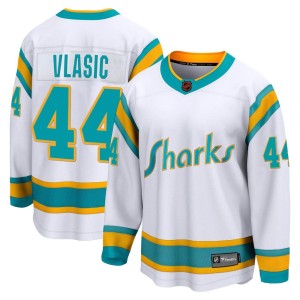 Youth San Jose Sharks Marc-Edouard Vlasic Fanatics Branded Breakaway Special Edition 2.0 Jersey - White