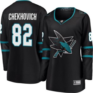 Women's San Jose Sharks Ivan Chekhovich Fanatics Branded Breakaway Alternate Jersey - Black