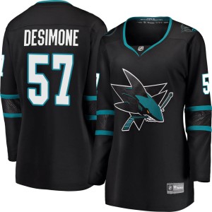 Women's San Jose Sharks Nick DeSimone Fanatics Branded ized Breakaway Alternate Jersey - Black