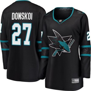 Women's San Jose Sharks Joonas Donskoi Fanatics Branded Breakaway Alternate Jersey - Black