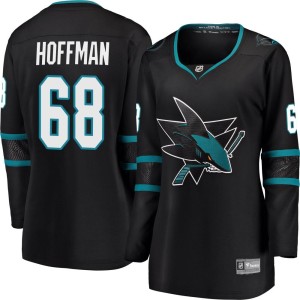 Women's San Jose Sharks Mike Hoffman Fanatics Branded Breakaway Alternate Jersey - Black