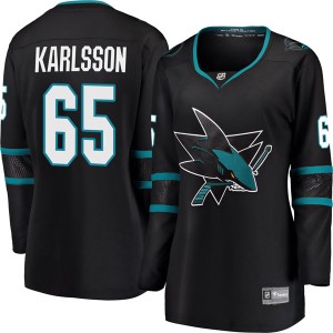 Women's San Jose Sharks Erik Karlsson Fanatics Branded Breakaway Alternate Jersey - Black