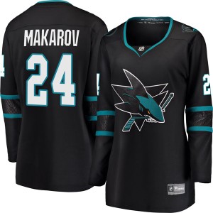 Women's San Jose Sharks Sergei Makarov Fanatics Branded Breakaway Alternate Jersey - Black