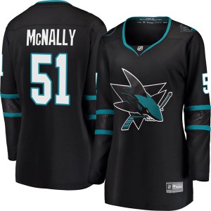 Women's San Jose Sharks Patrick McNally Fanatics Branded Breakaway Alternate Jersey - Black