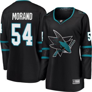 Women's San Jose Sharks Antoine Morand Fanatics Branded Breakaway Alternate Jersey - Black
