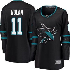Women's San Jose Sharks Owen Nolan Fanatics Branded Breakaway Alternate Jersey - Black