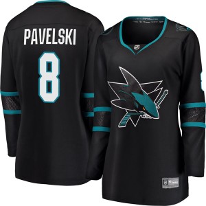 Women's San Jose Sharks Joe Pavelski Fanatics Branded Breakaway Alternate Jersey - Black