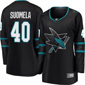 Women's San Jose Sharks Antti Suomela Fanatics Branded Breakaway Alternate Jersey - Black