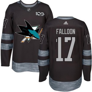 Youth San Jose Sharks Pat Falloon Authentic 1917-2017 100th Anniversary Jersey - Black