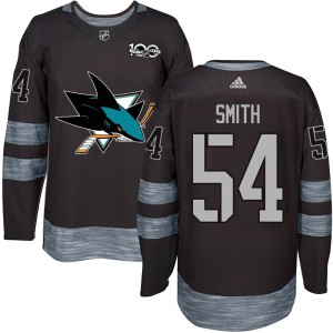 Youth San Jose Sharks Givani Smith Authentic 1917-2017 100th Anniversary Jersey - Black