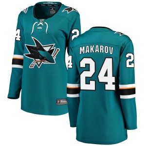 Women's San Jose Sharks Sergei Makarov Fanatics Branded Breakaway Home Jersey - Teal