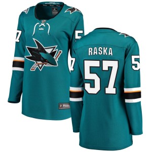 Women's San Jose Sharks Adam Raska Fanatics Branded Breakaway Home Jersey - Teal