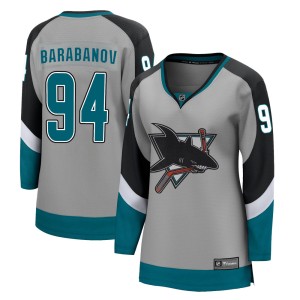 Women's San Jose Sharks Alexander Barabanov Fanatics Branded Breakaway 2020/21 Special Edition Jersey - Gray