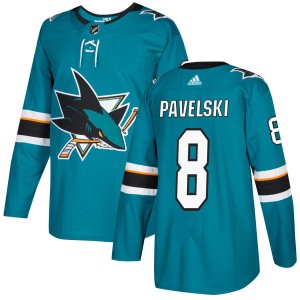 Men's San Jose Sharks Joe Pavelski Adidas Authentic Jersey - Teal