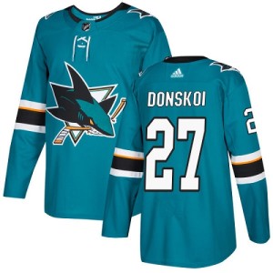 Youth San Jose Sharks Joonas Donskoi Adidas Authentic Teal Home Jersey - Green